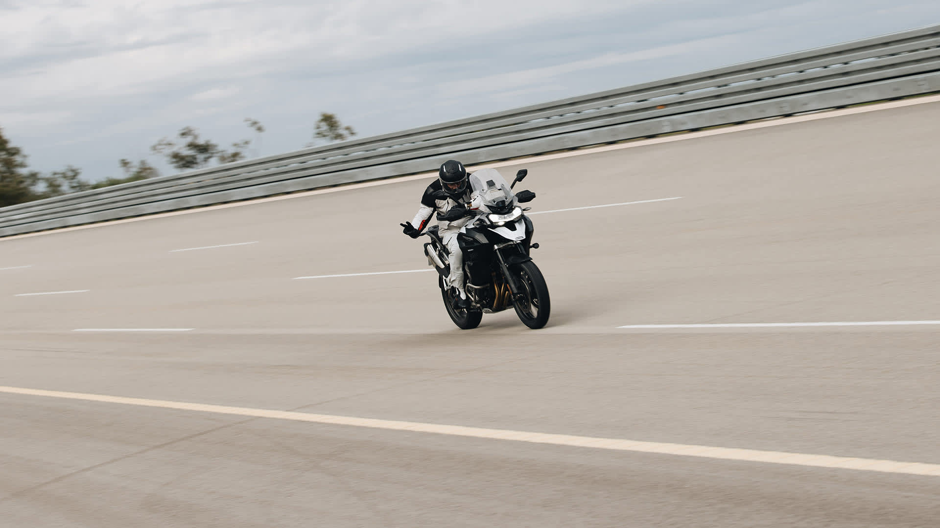Iván Cervantes riding his Triumph Tiger 1200 GT Explorer